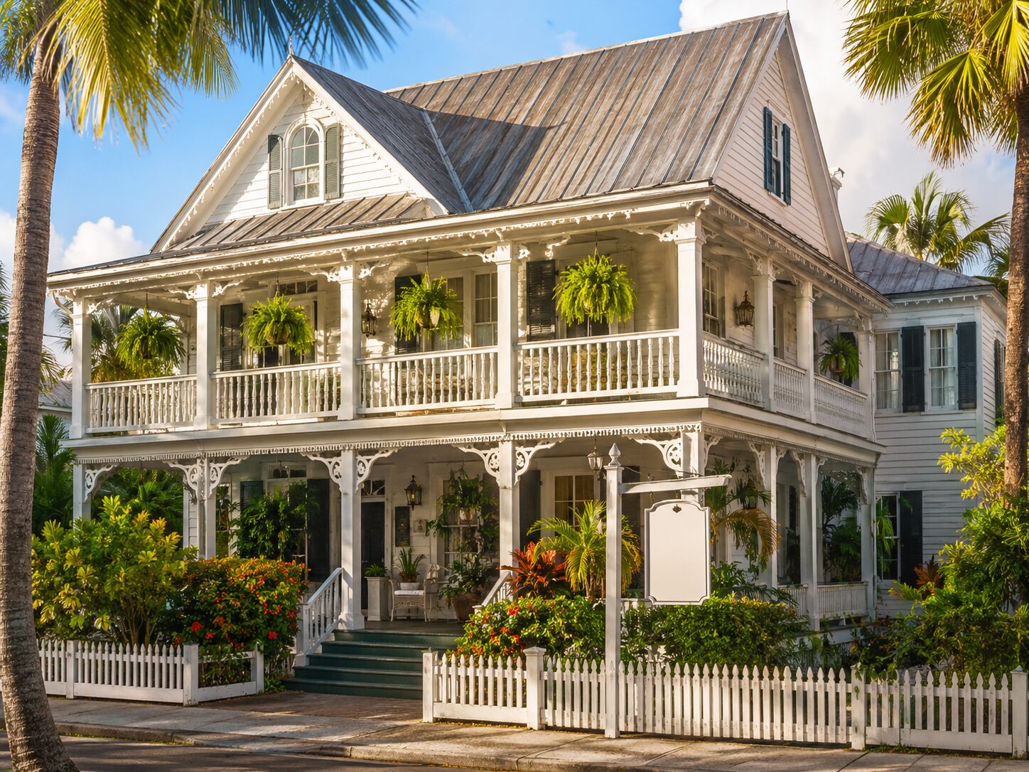 Hurricane-rated standing seam near the water in Casa Marina, Key West