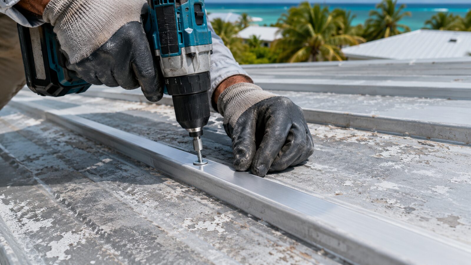 Metal roof repair in Key West, FL