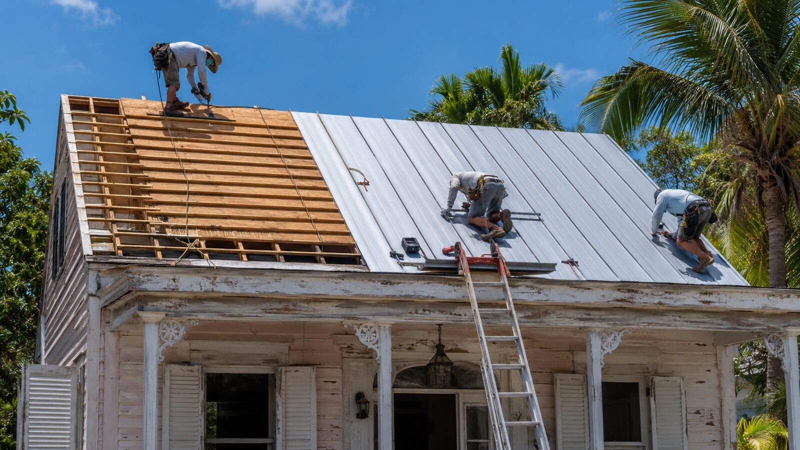 Metal roof replacement in Key West, FL